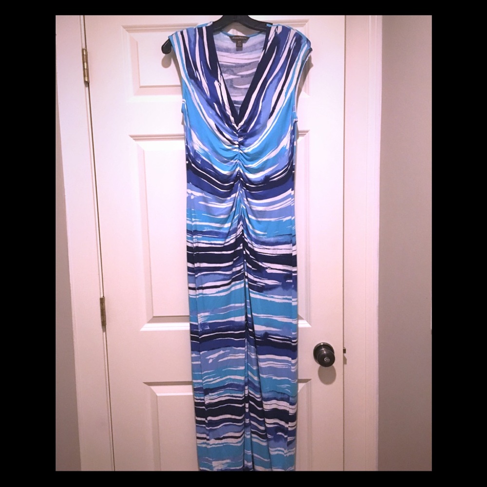 Tommy Bahama ocean blue maxi dress